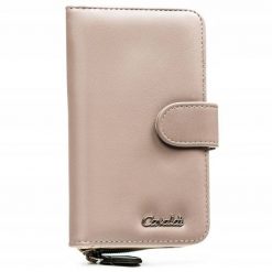 Portfel damski 4U Cavaldi N118-APU-BL beżowy. Brązowe portfele damskie 4U Cavaldi, ze skóry ekologicznej. Za 31.99 zł.
