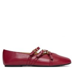 Baleriny MICHAEL Michael Kors. Czerwone balerinki damskie MICHAEL Michael Kors, bez wzorów, bez obcasa, bez zapięcia. Za 599.99 zł.