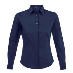 Damska Koszula Biznesowa Z Długim Rękawem Eden Stretch. Niebieskie koszule damskie SOL'S, l, bez wzorów, biznesowe, bez kołnierzyka, bez ramiączek. Za 153.99 zł.