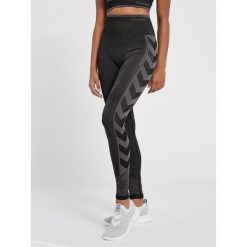 Damskie wysokie legginsy Hummel MT Energy. Czarne legginsy damskie Hummel, bez wzorów, z dzianiny. Za 191.00 zł.