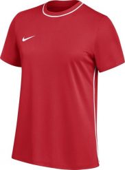 Koszulka damska Nike Dri-Fit Park 26 czerwona HM7160 657 S. Czerwone bluzki damskie Nike, s, bez wzorów, bez kołnierzyka, bez ramiączek. Za 63.71 zł.