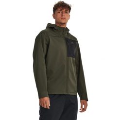 Kurtka męska Under Armour STORM CGI SHIELD HD 2.0 JKT. Zielone kurtki męskie Under Armour, m, bez wzorów, bez kaptura. Za 419.99 zł.