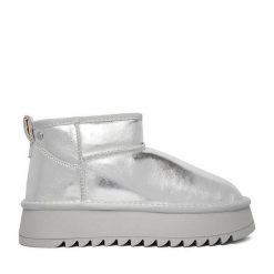 Śniegowce Eva Minge. Szare śniegowce damskie Eva Minge, bez zapięcia. Za 239.99 zł.