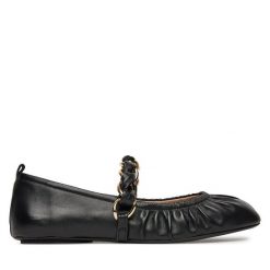 Baleriny Marella. Czarne balerinki damskie Marella, bez wzorów, bez obcasa, bez zapięcia. Za 569.99 zł.