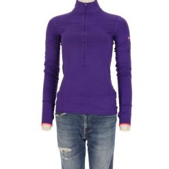 Bluza damska Dri-Fit Nike PRO. Fioletowe bluzy damskie Nike, l, bez wzorów, z materiału, eleganckie, bez ramiączek, bez kaptura. Za 114.98 zł.