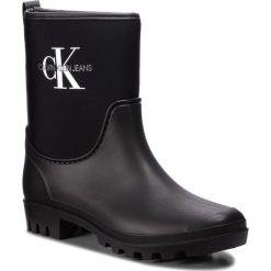 Kalosze CALVIN KLEIN JEANS - Philippa RE9811 Black. Czarne kalosze damskie Calvin Klein Jeans, bez wzorów, z jeansu, bez zapięcia. W wyprzedaży za 309.00 zł.