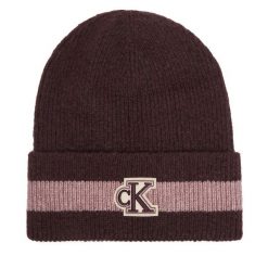 Czapka Calvin Klein. Czerwone czapki damskie Calvin Klein, na zimę, bez wzorów. Za 209.99 zł.