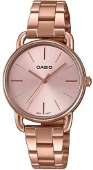Zegarek Casio Casio Timeless LTP-E412PG-4ADF Zegarek damski różowe złoto tarcza 30 mm. Czerwone zegarki damskie Casio, złote. Za 376.99 zł.