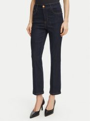 Fracomina Jeansy FY26WV9006D46093 Czarny Cropped Fit. Czarne jeansy damskie Fracomina, bez wzorów, z jeansu. Za 344.99 zł.