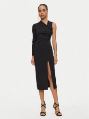 Rinascimento Sukienka koktajlowa CFC0119877003 Czarny Regular Fit. Czarne sukienki damskie Rinascimento, s, bez wzorów, z syntetyku, wizytowe, bez kołnierzyka, bez ramiączek. Za 279.99 zł.