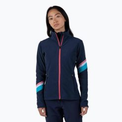 Bluza damska Rossignol Strawpile Fleece Fz. Niebieskie bluzy damskie Rossignol, l, bez wzorów, z materiału, sportowe, bez ramiączek, bez kaptura. Za 329.99 zł.