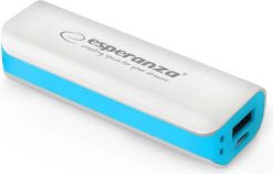 Powerbank Esperanza Joule 2200mAh Biało-niebieski. Białe powerbanki Esperanza. Za 15.31 zł.