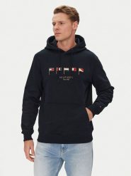 Tommy Hilfiger Bluza Multi Flags MW0MW38666 Granatowy Regular Fit. Niebieskie bluzy męskie Tommy Hilfiger, m, bez wzorów, z bawełny, bez ramiączek, bez kaptura. Za 429.99 zł.