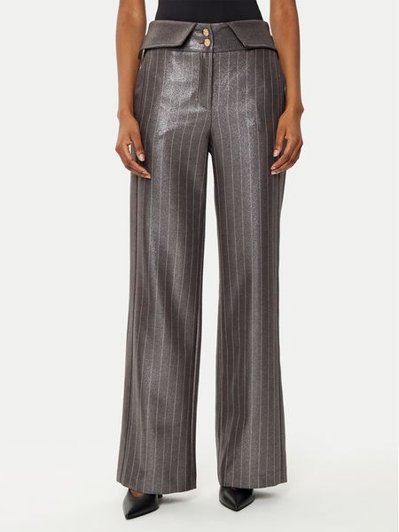 Babylon Spodnie materiałowe E00093 Szary Regular Fit. Szare spodnie materiałowe damskie Babylon, bez wzorów, z materiału. Za 559.00 zł.