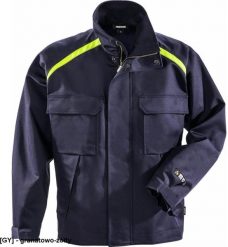 Męska kurtka trudnopalna antyelektrostatyczna zamek błyskawiczny napy rękaw ściągacz rzepy wiele kieszeni rzedłużany tył 4031 FLAM FRSTDS-4031 L. Kurtki męskie Reis, l, bez wzorów, bez kaptura. Za 655.53 zł.