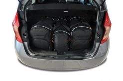 Torby Do Bagażnika Nissan Note 2013-2016 3Szt Kjust. Czarne torby podróżne damskie KJUST, bez wzorów, z kauczuku. Za 944.00 zł.