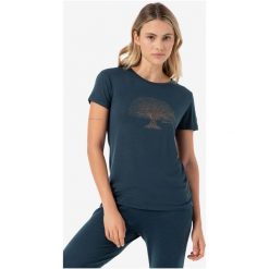 Koszulka z krótkim rękawkiem damska SUPER.NATURAL Tree Of Knowledge Tee. Niebieskie koszulki sportowe damskie super.natural, xs, bez wzorów, bez ramiączek. Za 307.49 zł.