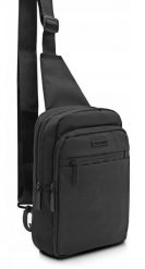 Czarna, Męska Torba na Ramię Typu Crossbody - Pako Jeans. Czarne torby na ramię męskie Pako Jeans, z jeansu, na ramię, małe. Za 85.00 zł.