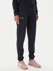 Kappa Spodnie dresowe Festa 331M34W Czarny Regular Fit. Czarne spodnie dresowe damskie Kappa, bez wzorów, z bawełny. Za 129.99 zł.