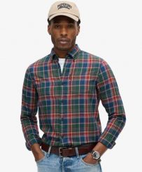 Superdry Koszula Vintage Check z Bawełny Organicznej. Koszule damskie Superdry, m, z aplikacjami, z bawełny, klasyczne, bez kołnierzyka, bez ramiączek. Za 308.45 zł.