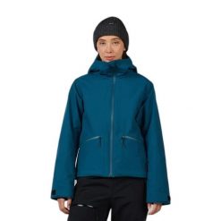 Damska kurtka narciarska Rossignol Rochrun. Niebieskie kurtki sportowe damskie Rossignol, bez wzorów, bez ramiączek, bez kaptura, narciarskie. Za 1,478.50 zł.