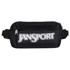 Torebka nerka sportowa dla dorosłych Washington Waistpack. Czarne saszetki i nerki męskie Jansport, bez wzorów, z materiału. Za 129.99 zł.