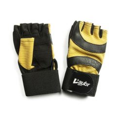Laubr Sport Rękawiczki fitness — skóra/poliester, rozmiar S. Czarne rękawiczki damskie FIVE GLOVES, bez wzorów, z poliesteru. Za 132.99 zł.
