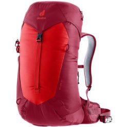 Plecak z siatką dystansową Deuter AC Lite 24 - cherry/masala. Czerwone plecaki męskie Deuter, bez wzorów, z materiału, klasyczne. Za 431.19 zł.