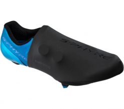 Ochraniacze na półbuty Shimano S-Phyre. Czarne półbuty męskie Shimano, bez wzorów, z materiału, bez obcasa, bez zapięcia. Za 132.00 zł.