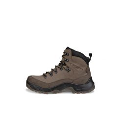Buty trekkingowe o średniej cholewce Ecco. Szare trekkingi męskie ecco, bez zapięcia. Za 951.75 zł.