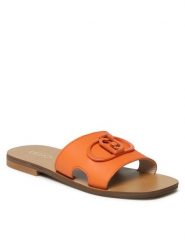 Liu Jo Klapki Saba 06 SA3151 P0102 Pomarańczowy. Brązowe klapki damskie Liu Jo, bez wzorów, ze skóry, bez obcasa, bez zapięcia. Za 349.99 zł.