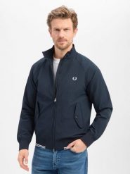 Fred Perry kurtka przejściowa Mężczyźni niebieski, L. Niebieskie kurtki męskie Fred Perry, l, bez wzorów, eleganckie, bez kaptura. Za 1,099.95 zł.