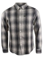 LEE BUTTON DOWN MĘSKA KOSZULA MATERIAŁOWA W KRATĘ FADED BLACK L880ZGKD 112123527. Czarne koszule męskie Lee, l, bez wzorów, z materiału, bez kołnierzyka, bez ramiączek. Za 129.99 zł.