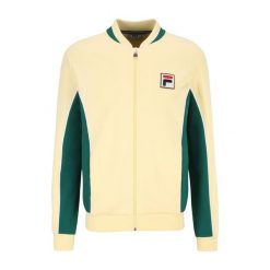 Bluza męska FILA Settanta Track. Żółte bluzy męskie Fila, m, bez wzorów, casualowe, bez ramiączek, bez kaptura. Za 229.99 zł.
