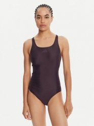 Adidas Strój kąpielowy 3-Stripes JZ5509 Fioletowy Slim Fit. Fioletowe stroje kąpielowe damskie Adidas, bez wzorów, z syntetyku. Za 149.99 zł.