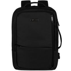 Wielofunkcyjny Plecak Vireo 003 - Black. Czarne plecaki męskie Wings, bez wzorów, z gumy, eleganckie. Za 139.90 zł.