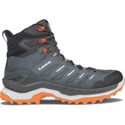 Buty trekkingowe męskie Lowa Innovo Mid Gtx. Brązowe trekkingi męskie Lowa, na zimę, z materiału, za kostkę, bez zapięcia. Za 899.65 zł.