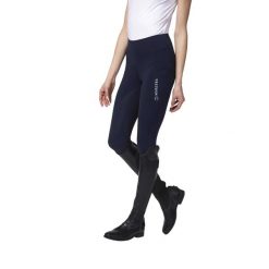 Damskie legginsy jeździeckie z pełną przyczepnością Vestrum Yakushima. Niebieskie legginsy damskie VESTRUM, bez wzorów. Za 633.00 zł.