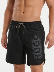 HUGO Szorty kąpielowe Spray 50561096 Czarny Regular Fit. Czarne kąpielówki męskie Hugo, bez wzorów, z syntetyku. Za 299.99 zł.