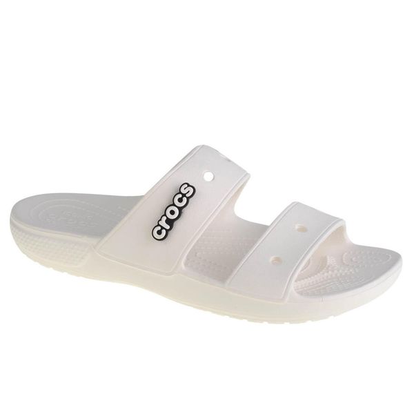 Klapki Dla Dorosłych Crocs Classic Sandal. Białe klapki męskie Crocs, bez wzorów, z materiału, bez zapięcia. Za 118.99 zł.