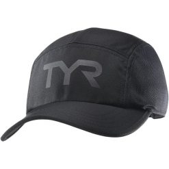 Czapka TYR PACE RUNNING CAP. Czarne czapki damskie TYR, bez wzorów, sportowe. Za 159.99 zł.