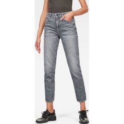 G-Star Raw - Jeansy. Szare jeansy damskie G-Star Raw, bez wzorów, z bawełny, retro, z podwyższonym stanem. Za 559.90 zł.