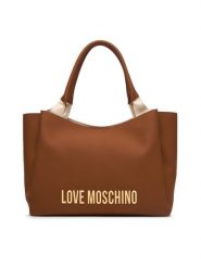 LOVE MOSCHINO Torebka JC4107PP1OKD0200 Brązowy. Brązowe shopperki damskie Love Moschino, bez wzorów, ze skóry, bez dodatków. Za 1,049.00 zł.