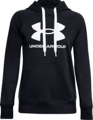 Under Armour Bluza damska Under Armour Rival Fleece Logo Hoodie głęboka czerń 1356318 001 2XL. Bluzy damskie Under Armour, xl, bez wzorów, bez ramiączek, bez kaptura. Za 188.91 zł.