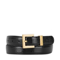 Pasek Damski GINO ROSSI. Czarne paski damskie Gino Rossi, bez wzorów. Za 129.99 zł.