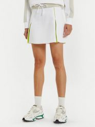 Lacoste Spódnica mini JF2671 Biały Regular Fit. Białe spódnice damskie Lacoste, bez wzorów, z syntetyku, mini. Za 429.99 zł.
