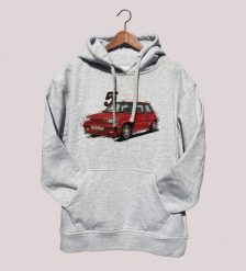 Renault 5 — bluza. Białe bluzy męskie nikiniki, bez wzorów, z bawełny, z kapturem. W wyprzedaży za 126.65 zł.