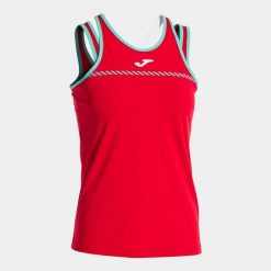 Damski tank top Joma Smash. Czerwone topy damskie Joma, bez wzorów, bez kołnierzyka, bez ramiączek. Za 80.00 zł.