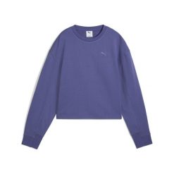 Damska bluza HER o luźnym kroju PUMA Blue Crystal. Niebieskie bluzy damskie Puma, xl, bez wzorów, prążkowane, sportowe, bez ramiączek, bez kaptura. W wyprzedaży za 124.00 zł.