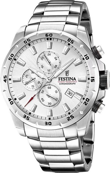 Zegarek Festina Zegarek męski Festina F20463-1 srebrny. Szare zegarki męskie Festina, bez wzorów, srebrne. Za 739.00 zł.